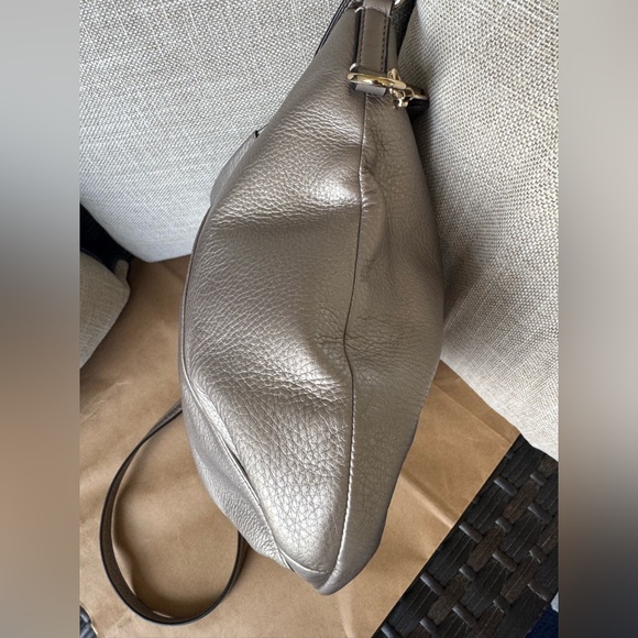 Coach hobo Crossbody bag metallic silver NWOT - Picture 15 of 17